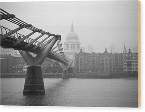 Modern and Traditional London - Wood Print