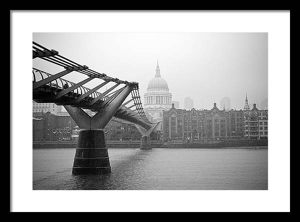 Modern and Traditional London - Framed Print