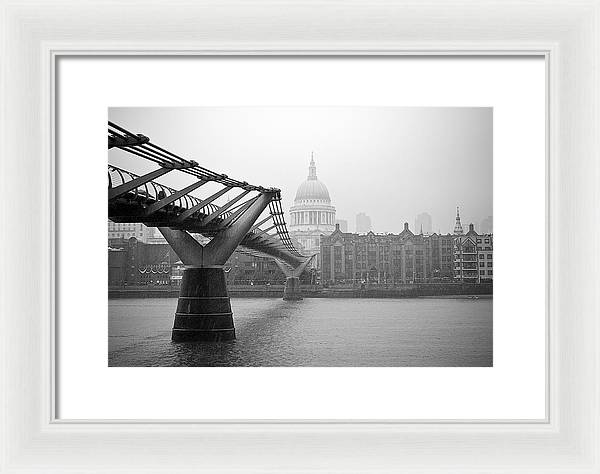 Modern and Traditional London - Framed Print