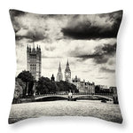 Load image into Gallery viewer, Moody Big Ben London  - Throw Pillow
