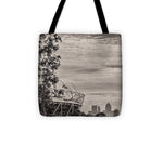Load image into Gallery viewer, Olympic Stadium and The City of London - Tote Bag
