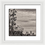 Load image into Gallery viewer, Olympic Stadium and The City of London - Framed Print
