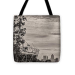 Load image into Gallery viewer, Olympic Stadium and The City of London - Tote Bag
