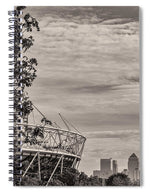 Load image into Gallery viewer, Olympic Stadium and The City of London - Spiral Notebook
