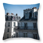 Load image into Gallery viewer, Parisian Rooftops in the Morning - Throw Pillow
