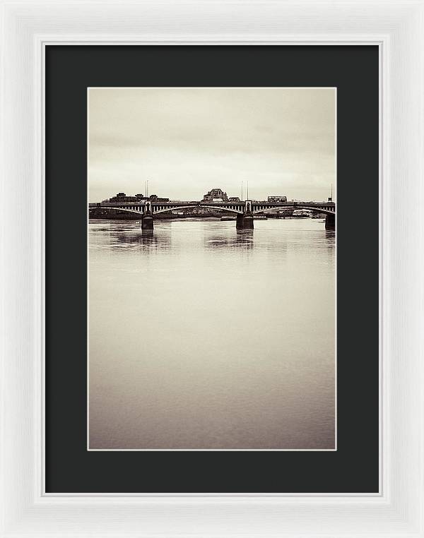 Portrait of a London Bridge - Framed Print