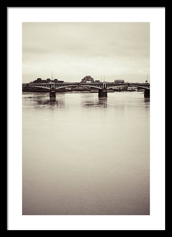 Portrait of a London Bridge - Framed Print