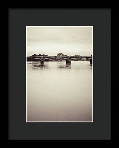 Portrait of a London Bridge - Framed Print