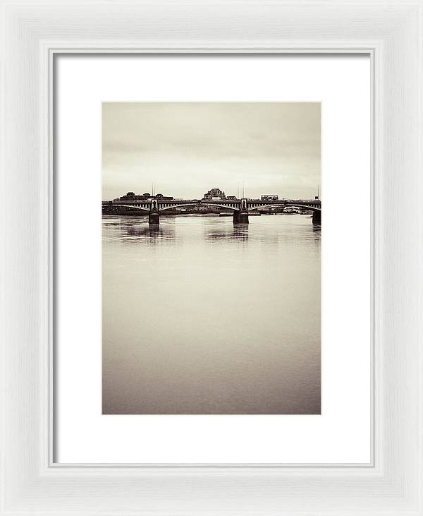 Portrait of a London Bridge - Framed Print