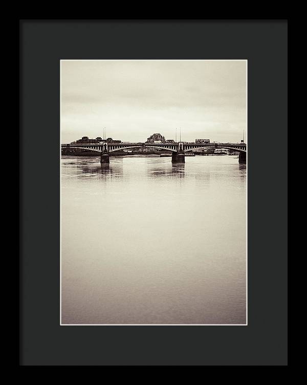 Portrait of a London Bridge - Framed Print