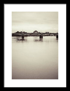 Portrait of a London Bridge - Framed Print