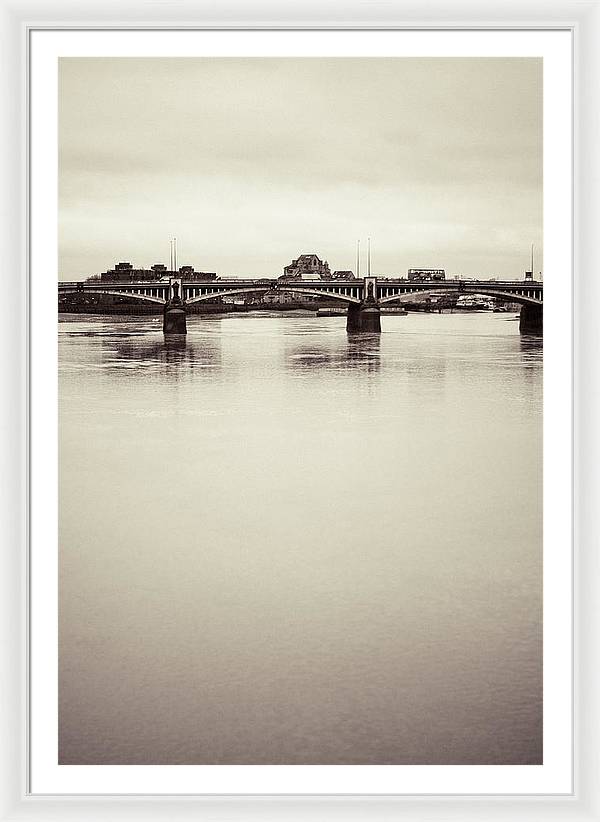 Portrait of a London Bridge - Framed Print