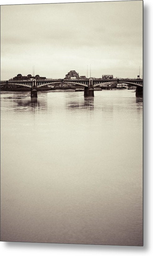 Portrait of a London Bridge - Metal Print