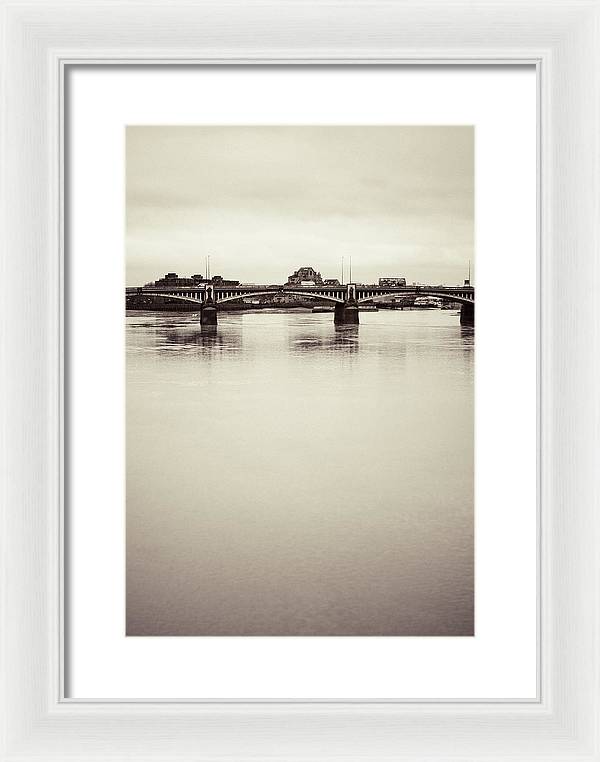 Portrait of a London Bridge - Framed Print