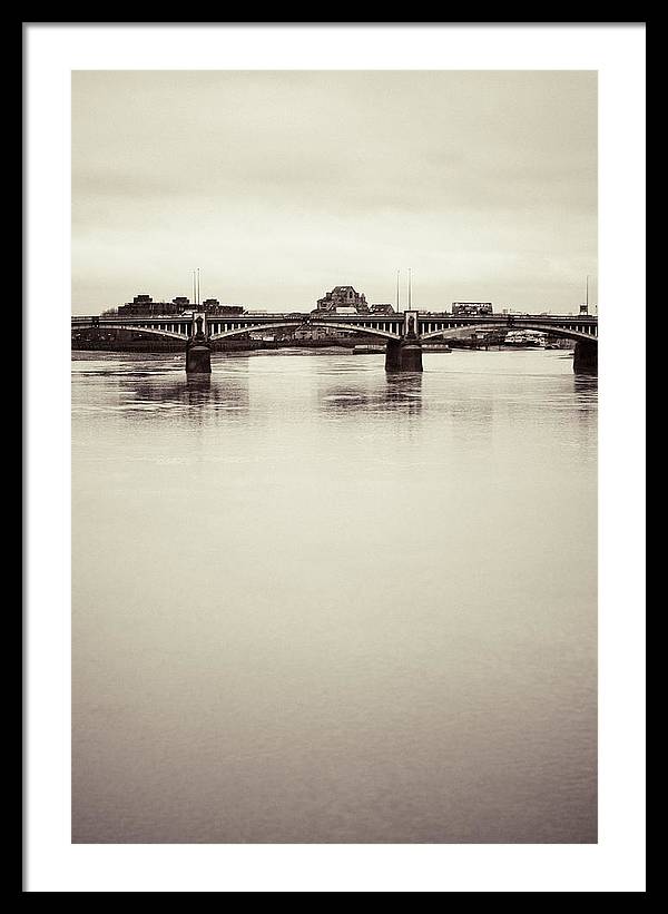 Portrait of a London Bridge - Framed Print