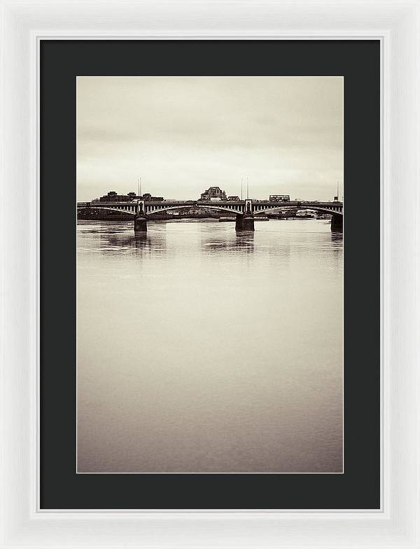 Portrait of a London Bridge - Framed Print