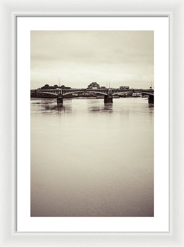 Portrait of a London Bridge - Framed Print