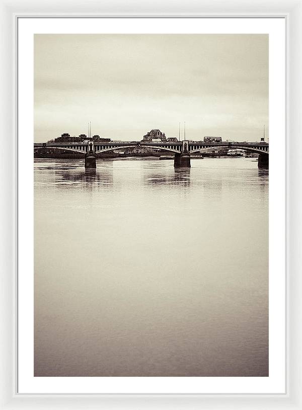 Portrait of a London Bridge - Framed Print