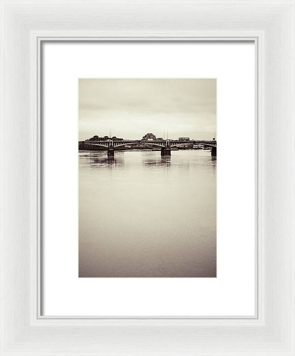 Portrait of a London Bridge - Framed Print