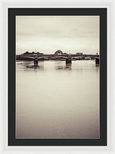 Portrait of a London Bridge - Framed Print