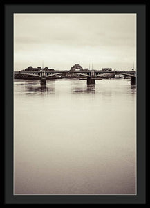 Portrait of a London Bridge - Framed Print