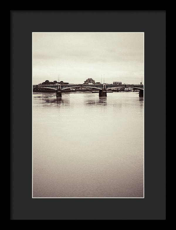 Portrait of a London Bridge - Framed Print