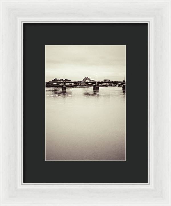 Portrait of a London Bridge - Framed Print