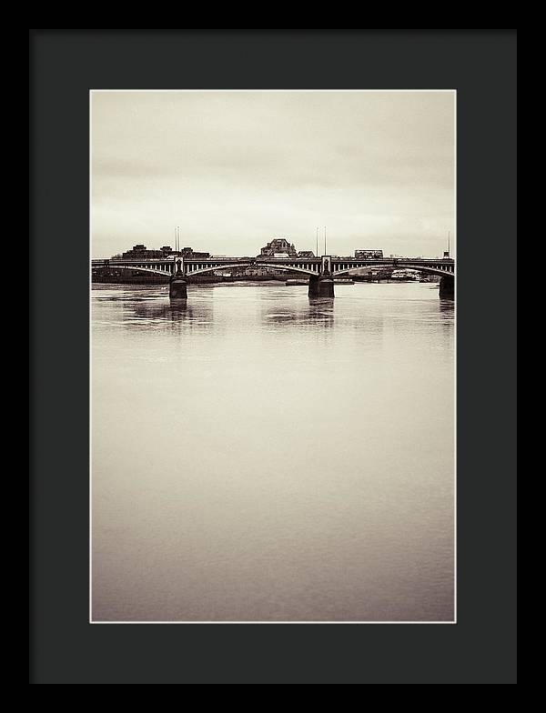 Portrait of a London Bridge - Framed Print