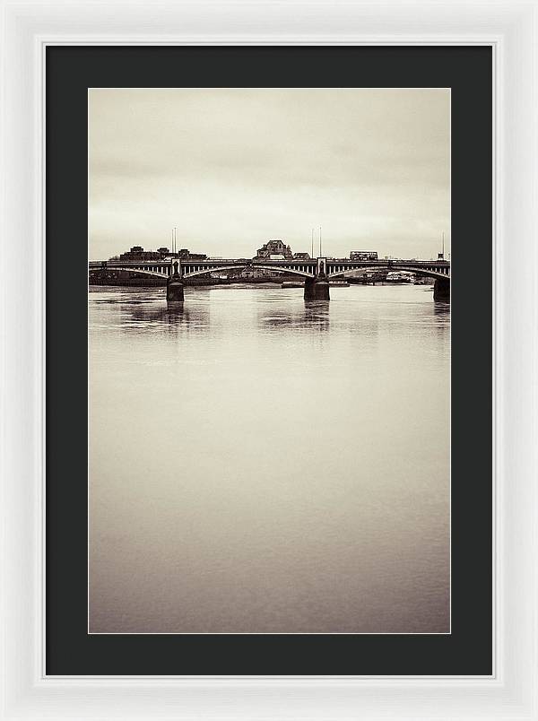 Portrait of a London Bridge - Framed Print