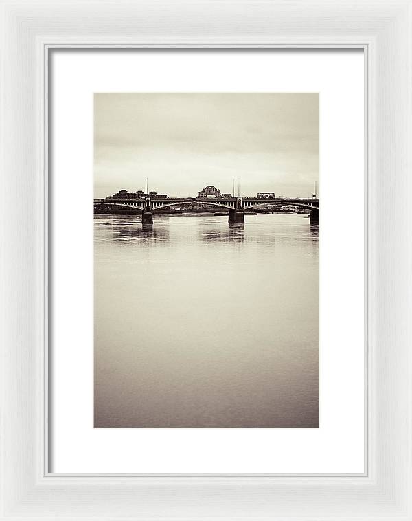 Portrait of a London Bridge - Framed Print