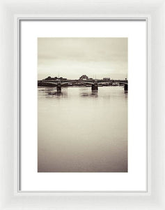 Portrait of a London Bridge - Framed Print