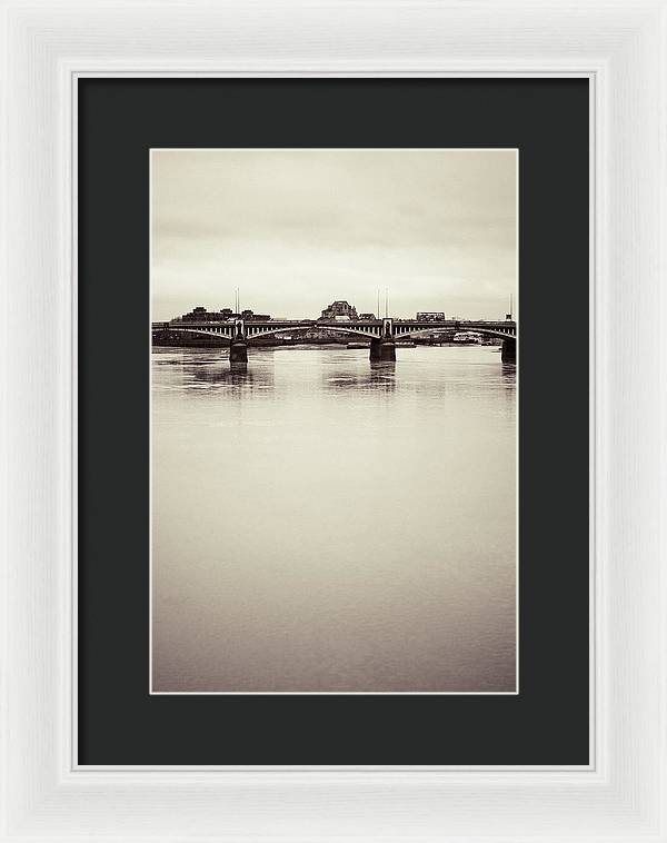 Portrait of a London Bridge - Framed Print