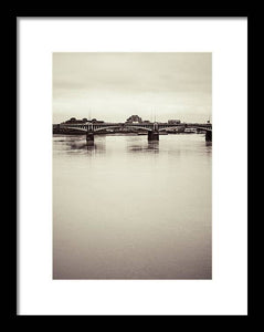 Portrait of a London Bridge - Framed Print