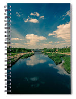 Load image into Gallery viewer, Queen Jubilee Park behind the Olympic Stadium in London - Spiral Notebook
