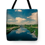 Load image into Gallery viewer, Queen Jubilee Park behind the Olympic Stadium in London - Tote Bag

