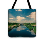 Load image into Gallery viewer, Queen Jubilee Park behind the Olympic Stadium in London - Tote Bag
