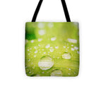 Load image into Gallery viewer, Raindrops on Leaf - Tote Bag
