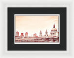 Load image into Gallery viewer, Red St Pauls - Framed Print
