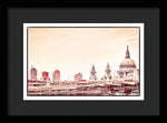 Load image into Gallery viewer, Red St Pauls - Framed Print
