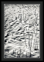 Load image into Gallery viewer, Reeds in Ripples - Framed Print
