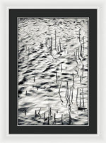 Load image into Gallery viewer, Reeds in Ripples - Framed Print
