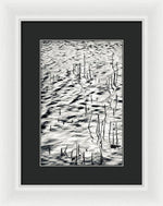 Load image into Gallery viewer, Reeds in Ripples - Framed Print
