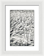 Load image into Gallery viewer, Reeds in Ripples - Framed Print
