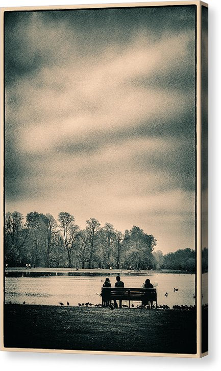 Resting in Hyde Park - Canvas Print