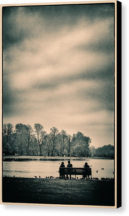 Resting in Hyde Park - Canvas Print