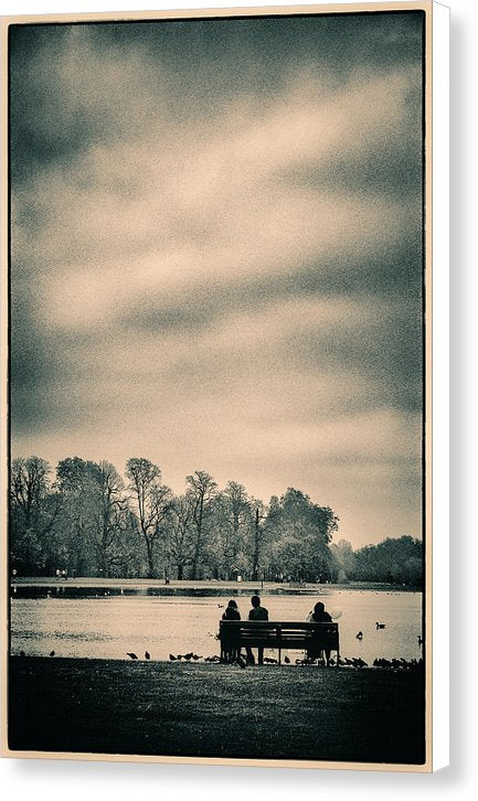 Resting in Hyde Park - Canvas Print