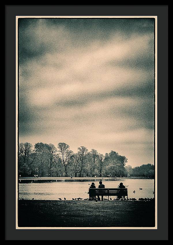 Resting in Hyde Park - Framed Print