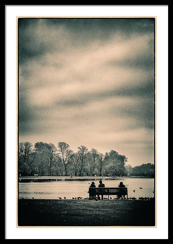 Resting in Hyde Park - Framed Print