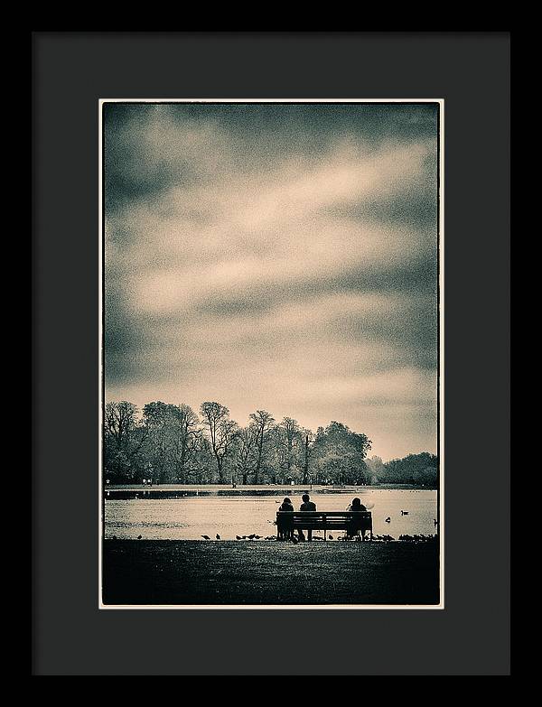 Resting in Hyde Park - Framed Print