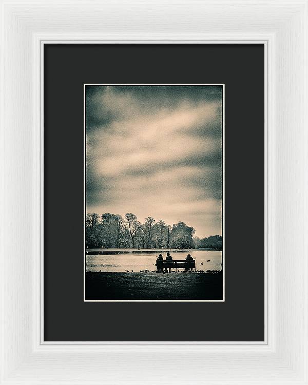 Resting in Hyde Park - Framed Print